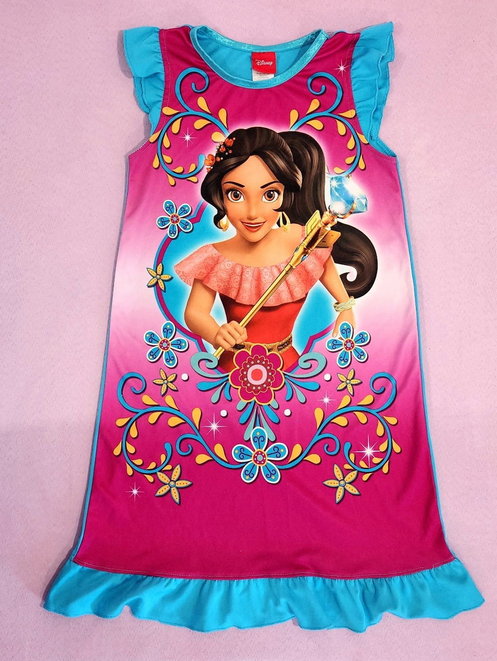 2016 Disney Elena Of Avalor Scepter of Light 8yr Nightgown